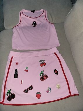 Crop Tank & Skort Patch Set - Juniors XL